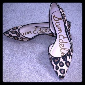 Sam Edelman Reema Leopard Calf Hair Flats